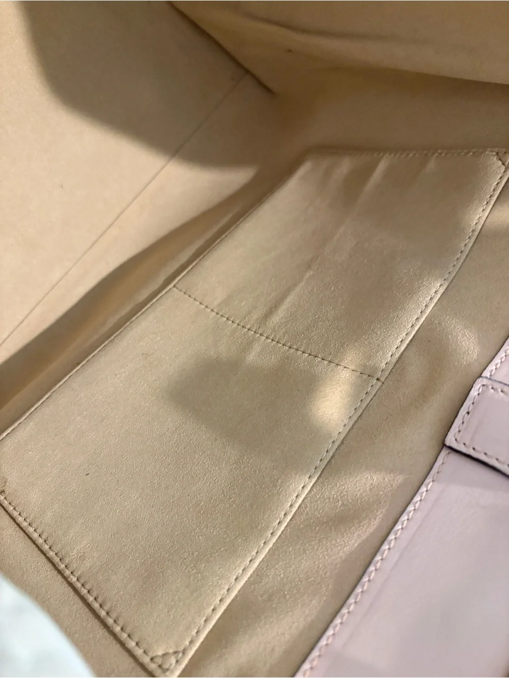 Fendi 3Jours Nude Silver Tote Leather Hand Bag